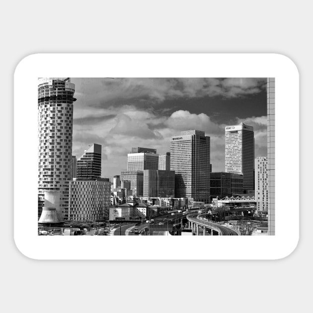 Canary Wharf London Docklands England Sticker by Andy Evans Photos